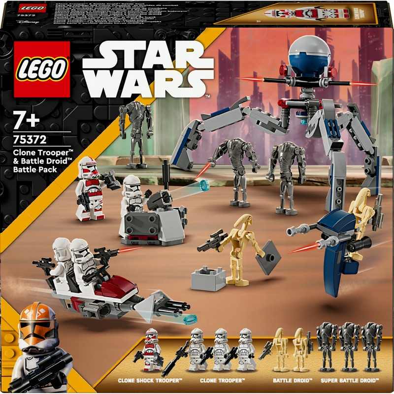 LEGO Star Wars 75372 LEGO Star Wars 75372 Bojový balíček klonového vojaka a bojového droida